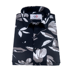 Pure Cotton Mehndi Color flower Print Men Shirt