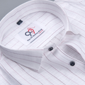 Flax Linan Cotton Midiam Line Pink Colour Men Shirt