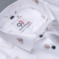 Plax Linen Cotton Micro Floral Print Men Shirt