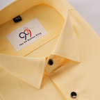 Cotton Slik Yellow Colour Men Shirt