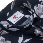 Pure Cotton Mehndi Color flower Print Men Shirt