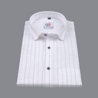 Flax Linan Cotton Midiam Line Pink Colour Men Shirt