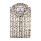 Premium Printed Cream Color Men Shirt