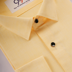 Cotton Slik Yellow Colour Men Shirt