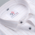 Flax Linan Cotton Midiam Line Gold Colour Men Shirt