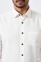 Plax Linen Cotton Golden Lining Shirt