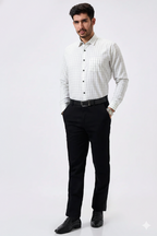 Plax Linen Cotton Gray Lining Shirt
