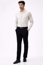 Cotton Slik Light Gray Colour Men Shirt