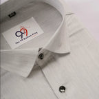 Cotton Slik Light Gray Colour Men Shirt