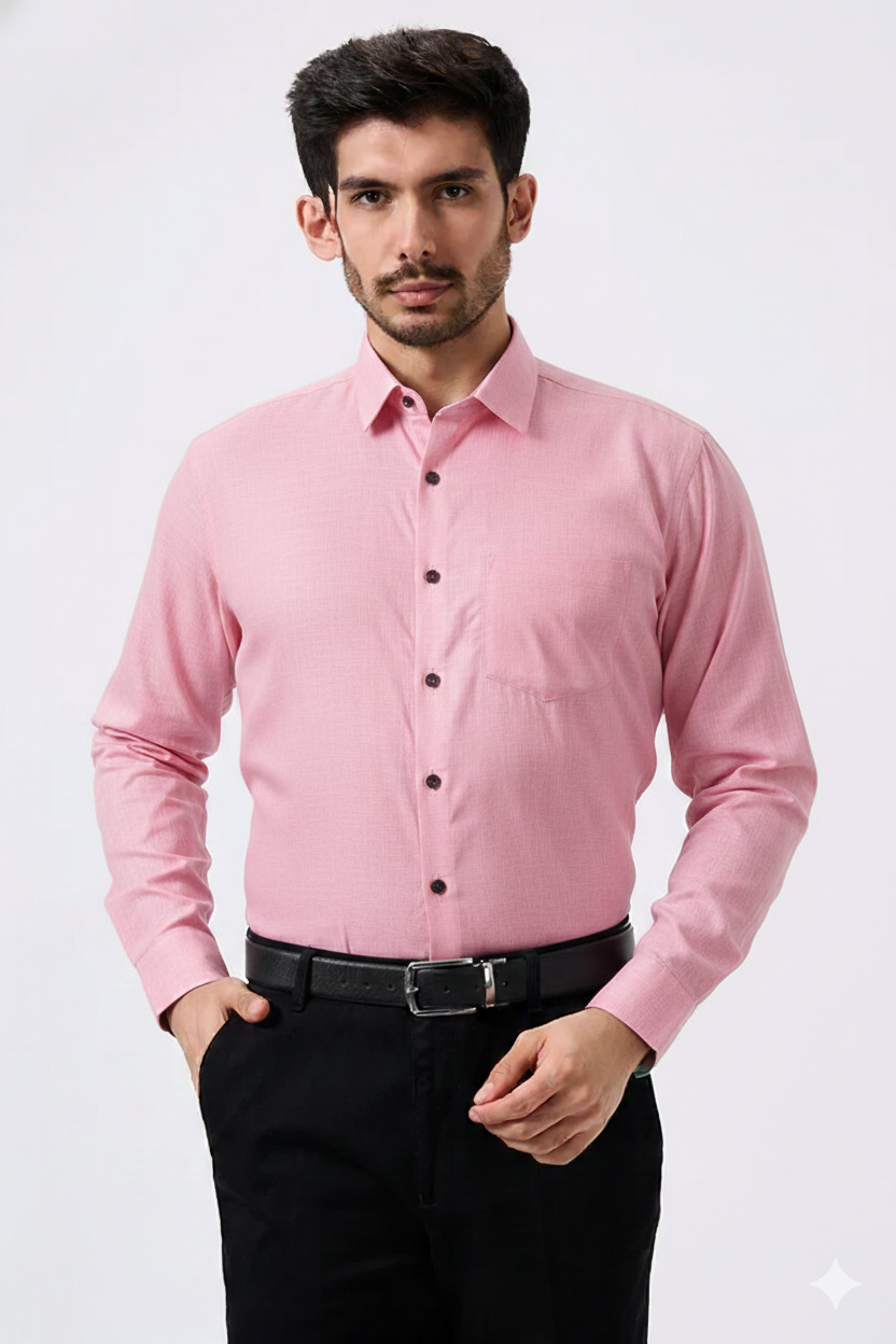 Cotton Slik Light Gray Colour Men Shirt