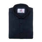 Premium Linen Slub Red Color Plain Shirt - Full Sleeves