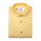 Cotton Slik Yellow Colour Men Shirt
